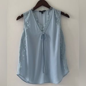 Satin and lace baby blue cami size XS from Banana Repiblic